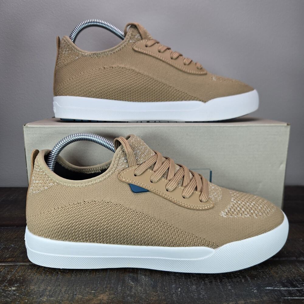 Vessi Weekend 1.5 Sneaker Mens Size 8 Waterproof Shoes Oak Brown White